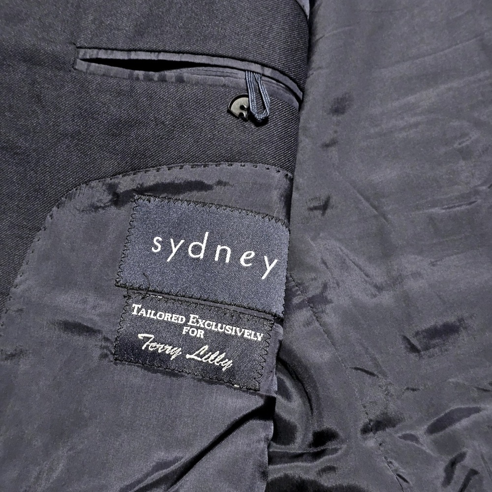 Coppley Sydney Navy Blue 100% Pure Cashmere Blazer Sport Coat Mens 46S Canada - Picture 10 of 14